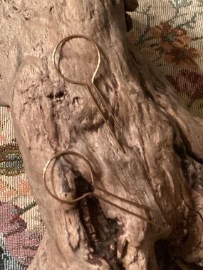 Handmade Gold Threader Hoop Earrings